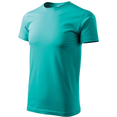 T-Shirt Herren Basic, 2XL, smaragdgrün