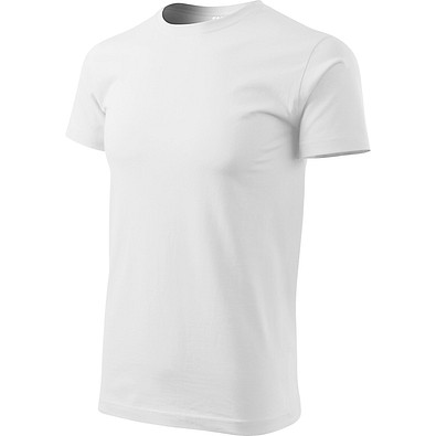 T-Shirt Herren Basic, 2XL, weiss