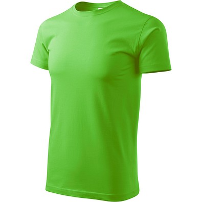 T-Shirt Herren Basic, S, apfelgrün
