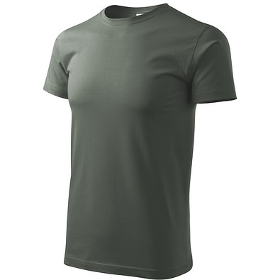 T-Shirt Herren Basic, S, dunkler schiefer