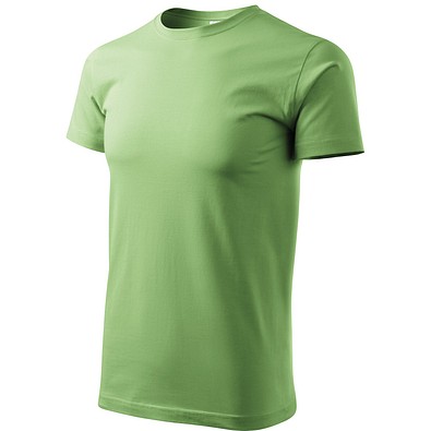 T-Shirt Herren Basic, S, erbsengrün