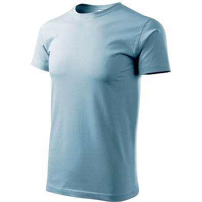 T-Shirt Herren Basic, S, himmelblau