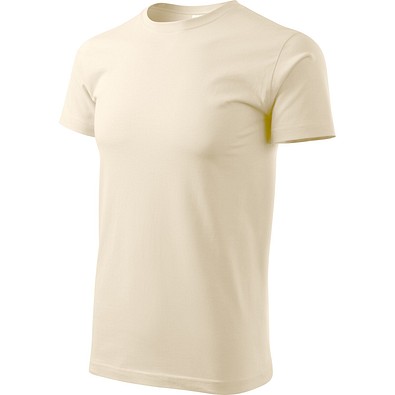 T-Shirt Herren Basic, S, mandel