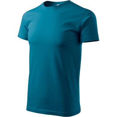T-Shirt Herren Basic, S, petrolblau