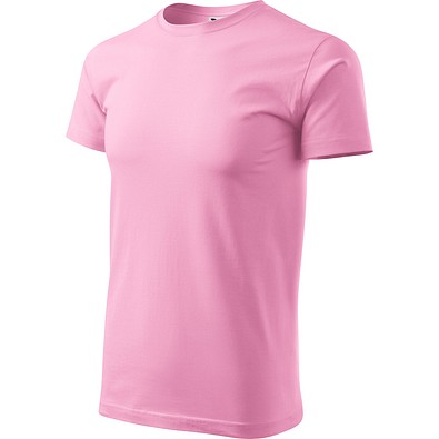 T-Shirt Herren Basic, S, rosa