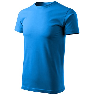 T-Shirt Herren Basic, S, snorkel blau