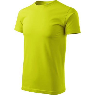 MALFINI T-Shirt Herren Basic, S, zitronengrün