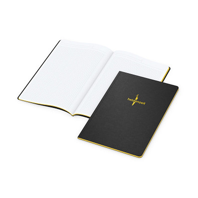 geiger notes Broschur Tablet-Book A4, inkl. Prägung und Farbschnitt gelb geiger notes Broschur Tablet-Book A4, inkl. Prägung und Farbschnitt gelb