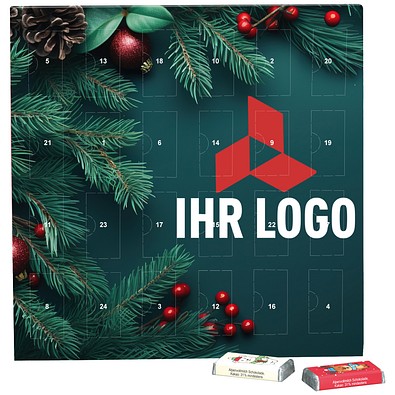 Täfelchen Adventskalender, share Schokotäfelchen, Edle Tannenzweige