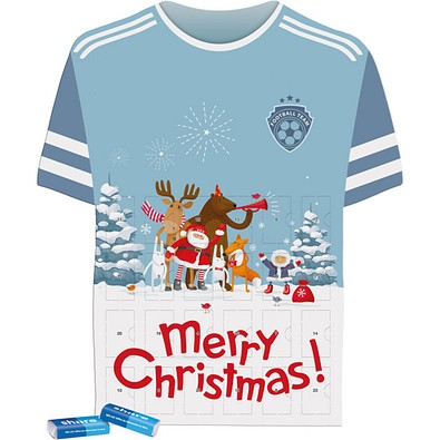 Täfelchen Adventskalender Trikot, share Napolitain, inkl. Druck