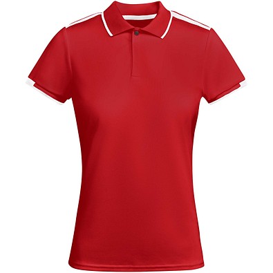 Tamil Sport Poloshirt für Damen, rot, XL