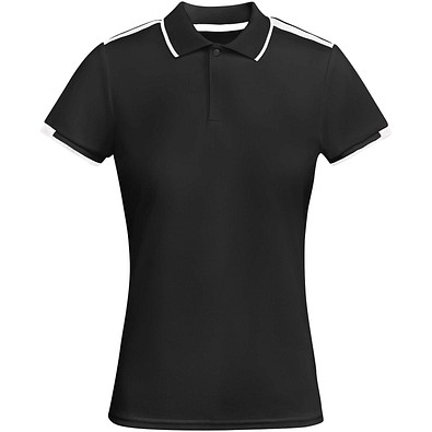 Tamil Sport Poloshirt für Damen, schwarz, S