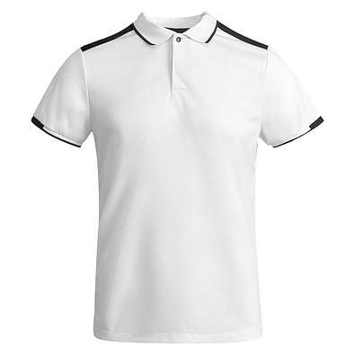 Tamil Sport Poloshirt für Herren, weiss, S