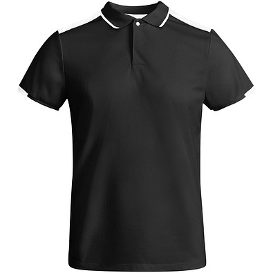 Tamil Sport Poloshirt für Kinder, schwarz, 4