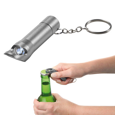 Taschenlampe "Opener" klein, silber Taschenlampe "Opener" klein, silber