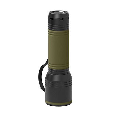 Taschenlampe REEVES-myFLASH 700, schwarz/dunkelgrün