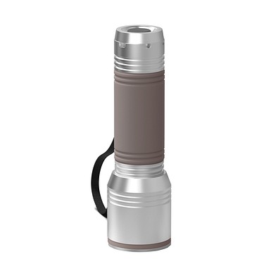 Taschenlampe REEVES-myFLASH 700, silber/braun