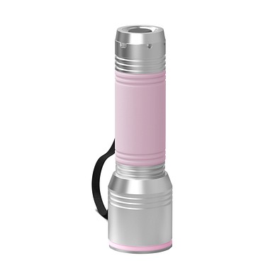 Taschenlampe REEVES-myFLASH 700, silber/rosa