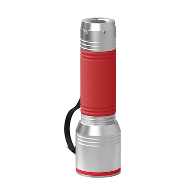 Taschenlampe REEVES-myFLASH 700, silber/rot