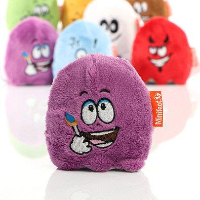 Minifeet® Displayreiniger Schmoozies, Teamgeist mit Anti-Stress-Funktion, lila