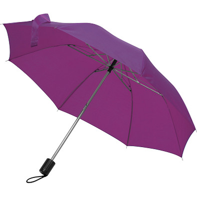 Teleskop-Taschenschirm aus Polyester mit Schutzhülle, violett Teleskop-Taschenschirm aus Polyester mit Schutzhülle, violett