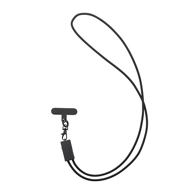 Terra 60Wduales Ladekabel aus RCS recyceltem PET mit Lanyard, grau, schwarz