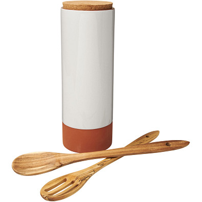 Jamie Oliver Terracotta-Pastabehälter mit Löffeln, orange Jamie Oliver Terracotta-Pastabehälter mit Löffeln, orange