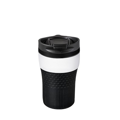 Thermobecher RETUMBLER-BAYAMO CORPORATE, weiß/schwarz