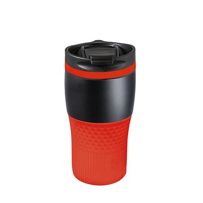 Thermobecher RETUMBLER-BAYAMO MEZZO CORPORATE, schwarz/rot