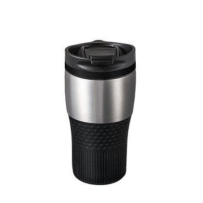Thermobecher RETUMBLER-BAYAMO MEZZO CORPORATE, silber/schwarz