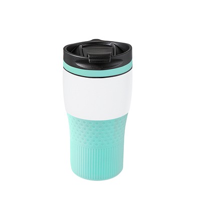 Thermobecher RETUMBLER-BAYAMO MEZZO CORPORATE, weiß/mint
