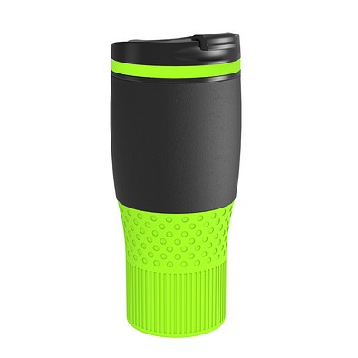 Thermobecher RETUMBLER-myBAYAMO GRANDE II, schwarz/hellgrün