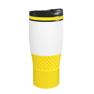 Thermobecher RETUMBLER-myBAYAMO GRANDE II, weiß/gelb