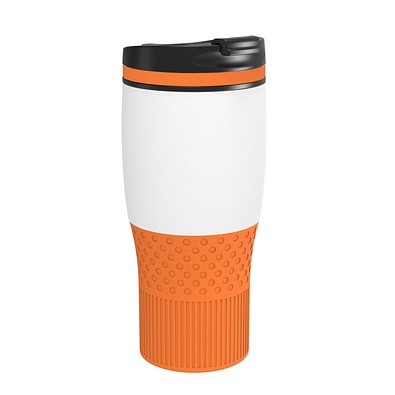 Thermobecher RETUMBLER-myBAYAMO GRANDE II, weiß/orange