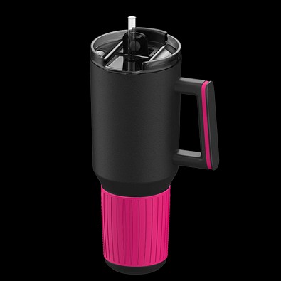 Thermobecher RETUMBLER-myKINGS CANYON 1200, schwarz/magenta