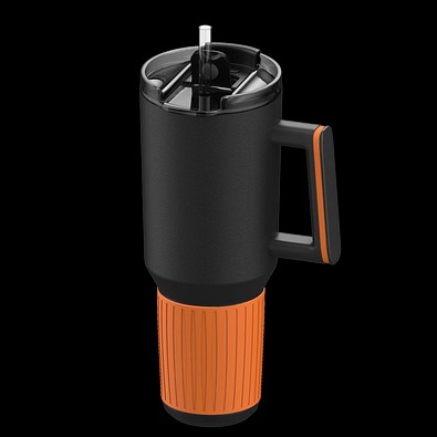 Thermobecher RETUMBLER-myKINGS CANYON 1200, schwarz/orange