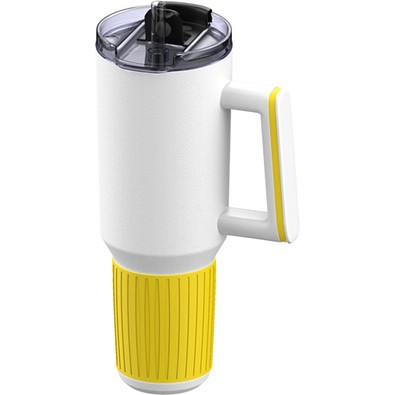 Thermobecher RETUMBLER-myKINGS CANYON 900, weiß/gelb