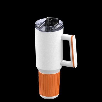 Thermobecher RETUMBLER-myKINGS CANYON 900, weiß/orange