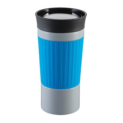 Thermobecher RETUMBLER-myKINGSTON, grau, hellblau