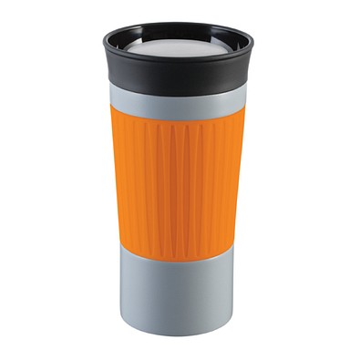 Thermobecher RETUMBLER-myKINGSTON, grau, orange
