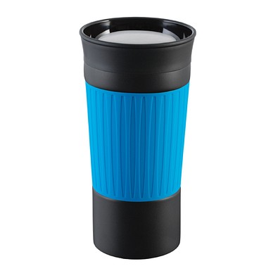 Thermobecher RETUMBLER-myKINGSTON, schwarz, hellblau