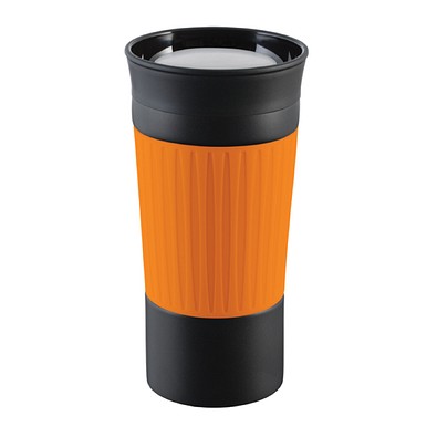 Thermobecher RETUMBLER-myKINGSTON, schwarz, orange