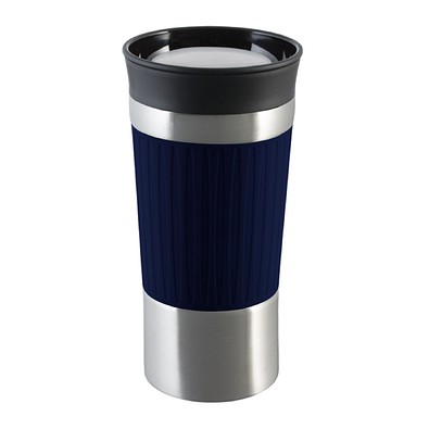 Thermobecher RETUMBLER-myKINGSTON, silber, dunkelblau