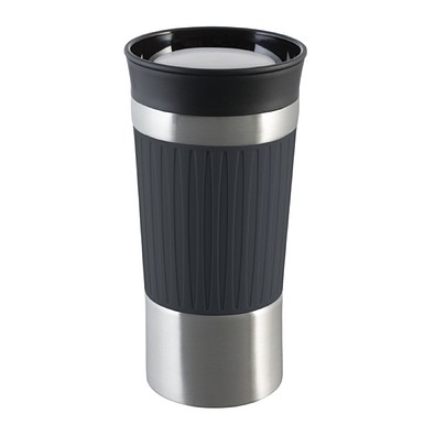 Thermobecher RETUMBLER-myKINGSTON, silber, dunkelgrau