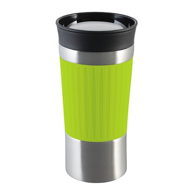 Thermobecher RETUMBLER-myKINGSTON, silber, hellgrün