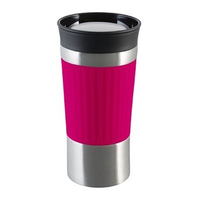 Thermobecher RETUMBLER-myKINGSTON, silber, magenta