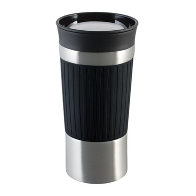Thermobecher RETUMBLER-myKINGSTON, silber, schwarz