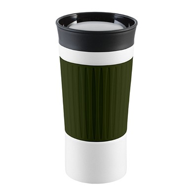 Thermobecher RETUMBLER-myKINGSTON, weiß, olive