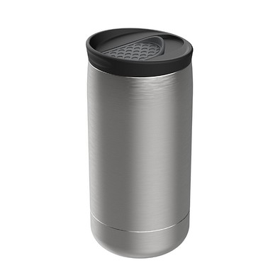 Thermobecher RETUMBLER-myNIZZA, silber/dunkelgrau