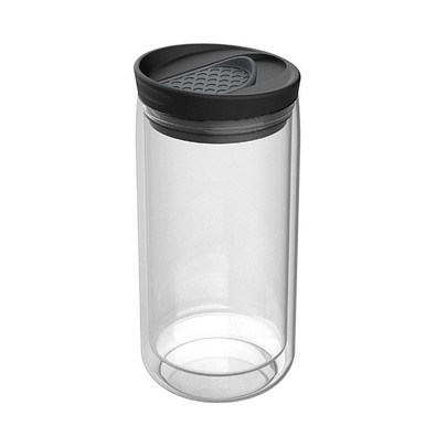 Thermobecher RETUMBLER-myNIZZA, transparent/dunkelgrau
